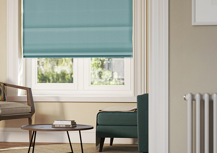 Oslo, Peacock - Twist&Fit Roman Blind - Image 5